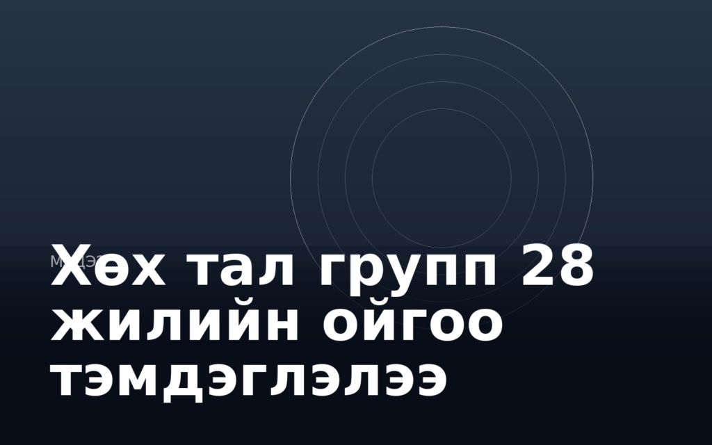 Хөх тал групп 28 жилийн ойгоо тэмдэглэлээ