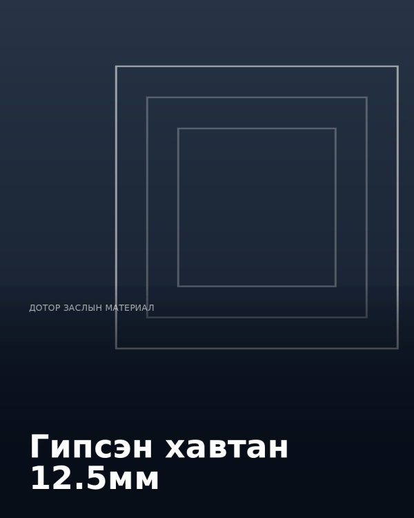 Гипсэн хавтан 12.5мм
